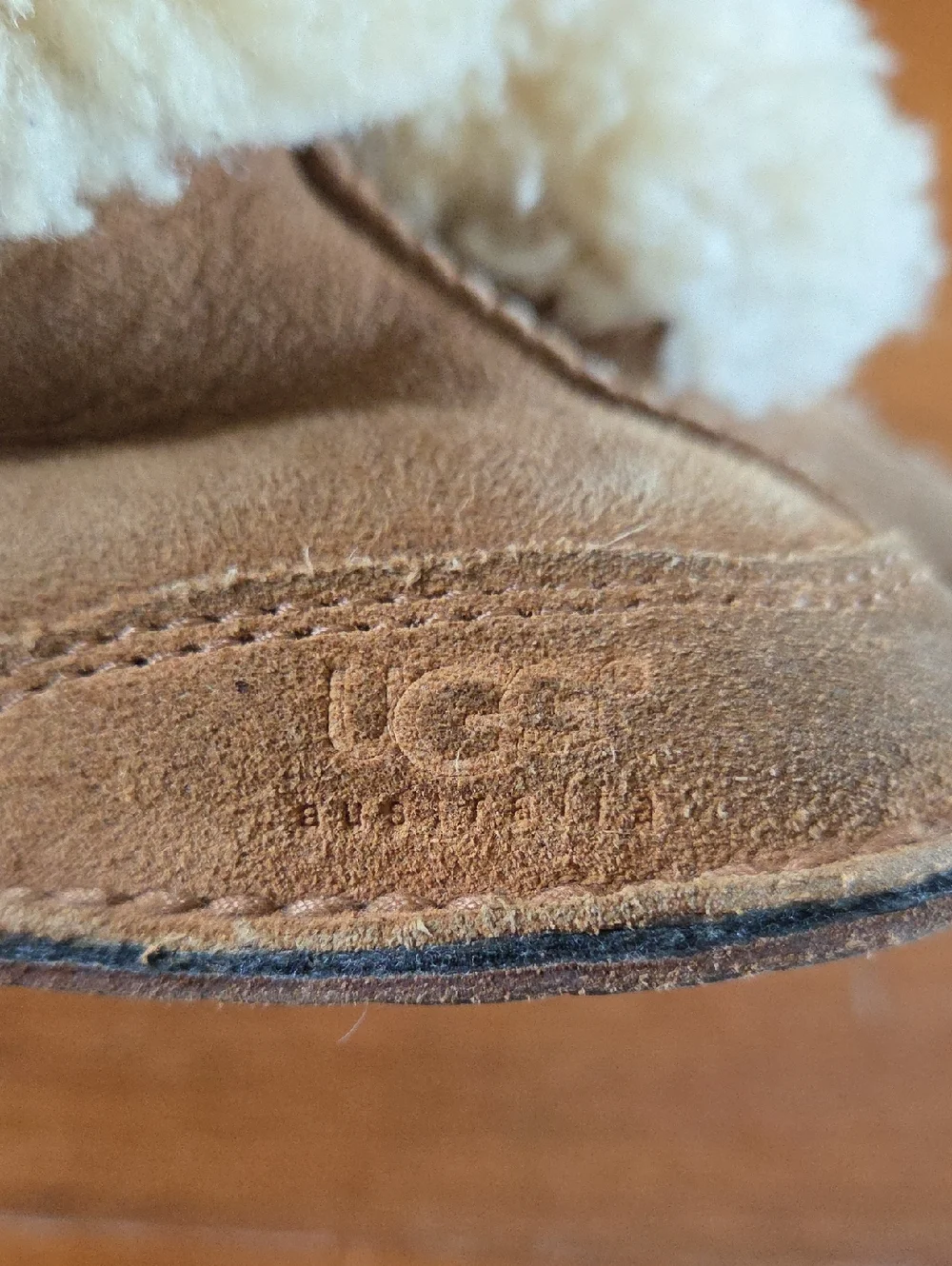 Baby Girl Leather UGG Booties Sheepskin S
